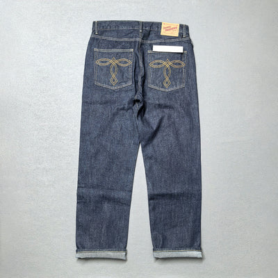 Jeans Rectos Rojo Primario para Hombre - Image 9
