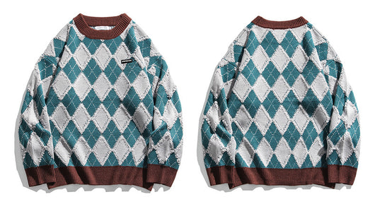 Suéter de Punto Británico para Mujer - Tendencia de Pareja - Image 23