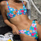 Bikini Floral Dividido para Playa