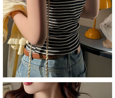 Top Halter sin Mangas con Rayas Negras - Image 12