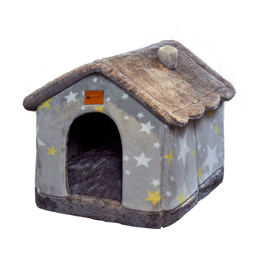 Casa Plegable para Perros y Gatos - Cama Térmica Desmontable Tipo Villa - Image 3