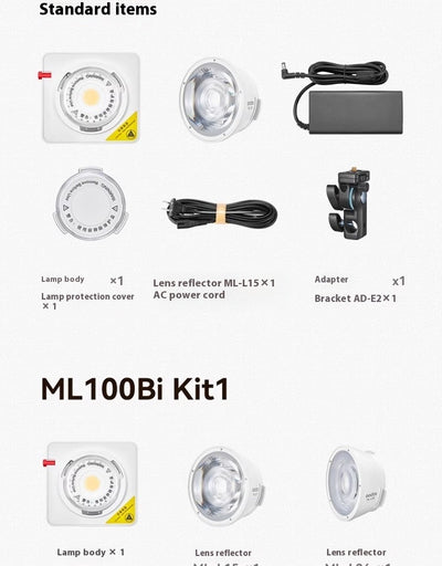 Luz de Relleno Profesional ML100Bi Alta Potencia King - Image 13
