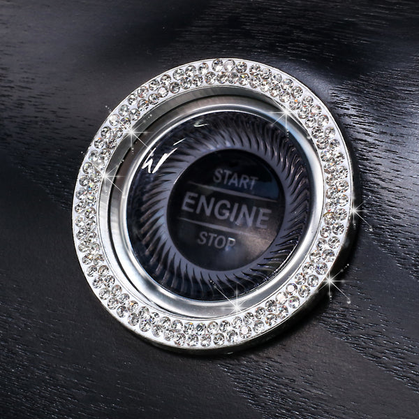 Anillo Decorativo con Diamantes para Botón de Arranque de Auto - Accesorios para Mujeres - Image 9