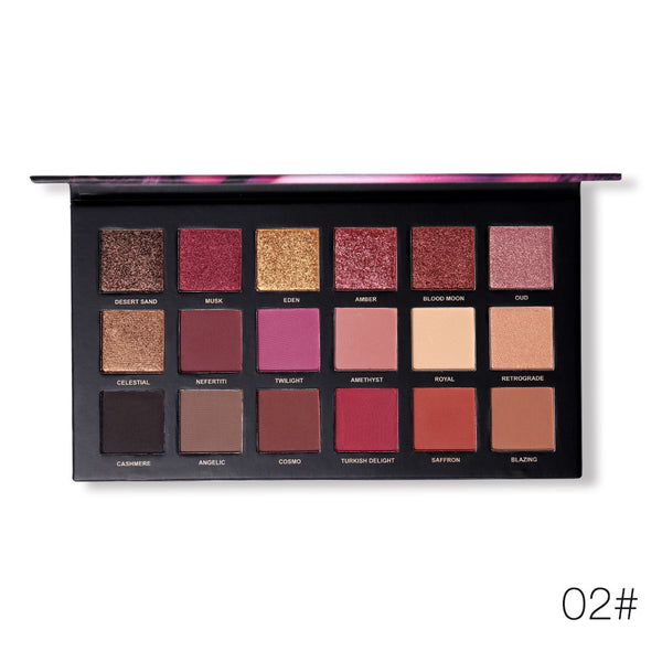 Paleta de 18 Sombras en Oro Rosado - Acabado Luminoso y Duradero - Image 3