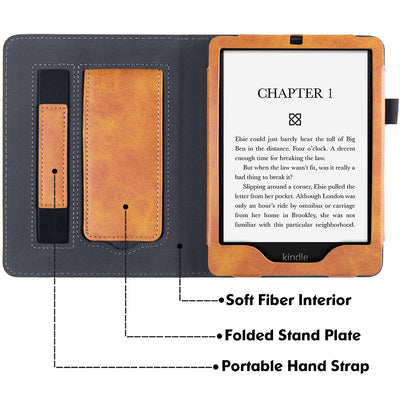Funda de Cuero con Soporte de Muñeca para Kindle Paperwhite 11 - Image 32