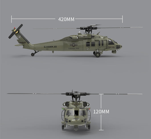 Helicóptero de Juguete sin Aspas con Control Remoto de 6 Canales - Image 7