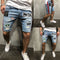 Jeans Sueltos Rotos con Bordados para Hombre
