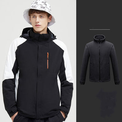 Chaqueta 3 en 1 Impermeable Desmontable para Hombre y Mujer