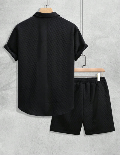 Conjunto Casual Hombre: Camisa Suelta y Shorts de Manga Corta - Image 8