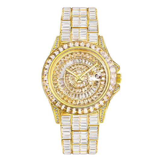 Reloj de Diamante Cuadrado Completo con Circonita de Alta Gama - Image 3