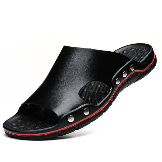 Sandalias de Cuero para Hombre Verano - Cómodas, Antideslizantes y Talla Grande - Image 2