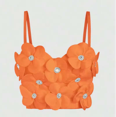 Top Bandeau Floral con Brillantes Dopamina - Image 8