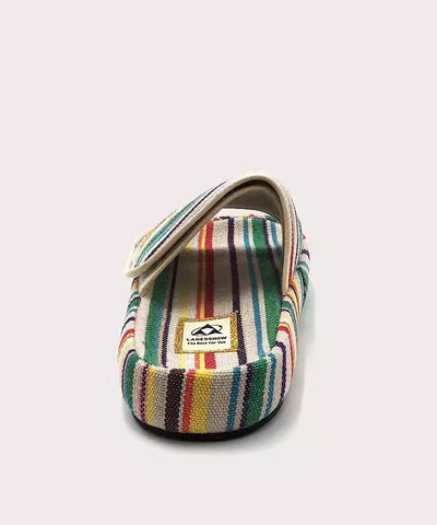 Sandalias de Suela Gruesa para Mujer - Diseño Arcoíris en Lona, Estilo Casual Verano - Image 15