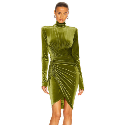 Vestido Fiesta Franela Manga Larga Ajustado para Mujer - Image 12