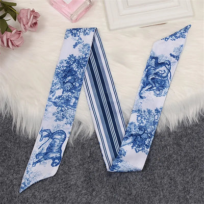 Pañuelo de Seda Estampado para Mujer - Accesorio Versátil Twill - Image 5