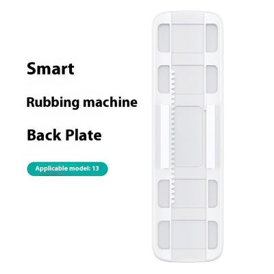 Three PBT brush head refills for an electric bath rubbing machine, packaged in a clear blister pack with a teal backing. - Image 6