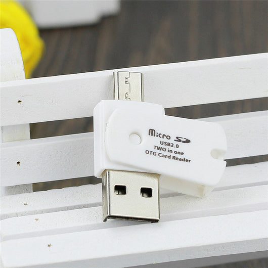 Lector de Tarjetas TF USB 2.0 Giratorio 2 en 1 con OTG para Android - Image 8