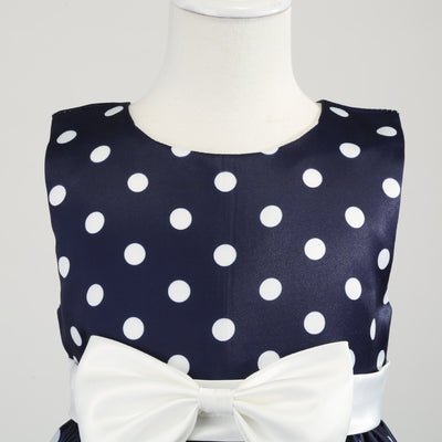 Vestido Infantil con Estampado Irregular y Lazo Festivo - Image 24