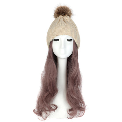 Gorro de Lana con Peluca Desmontable para Mujer - Image 24