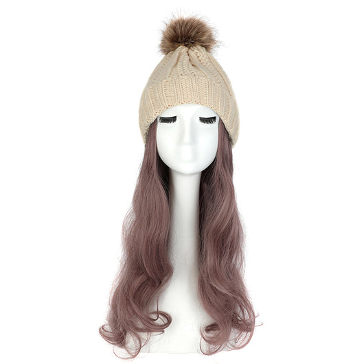 Gorro de Lana con Peluca Desmontable para Mujer - Image 24