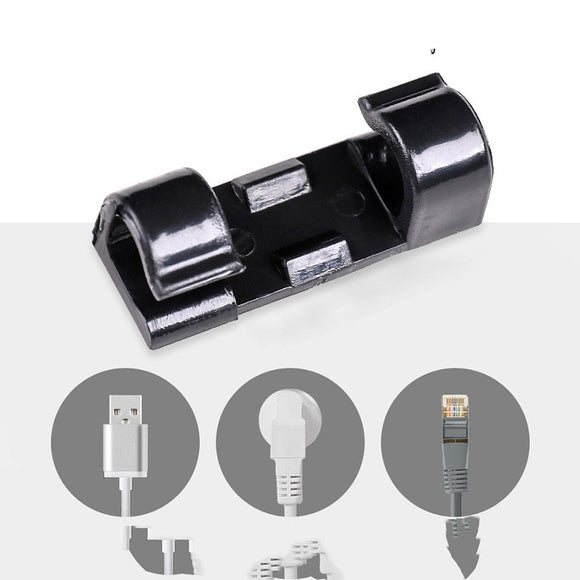 Organizador Adhesivo de Cables y Cordones - Clips de Sujeción para Gestión de Cableado