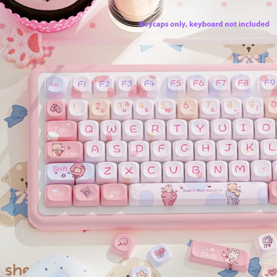 Keycap Mecánico Five-Sided Sublimación Moa - Diseño Adorable y Personalizable