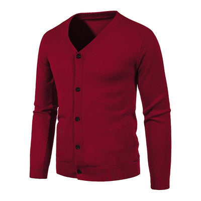 Cardigan de Punto para Hombre - Suéter V-Neck Moderno y Versátil - Image 14
