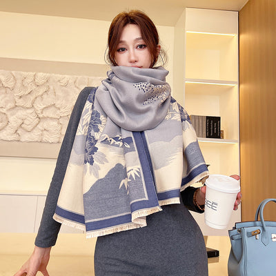 Chalina Estampada de Cashmere Artificial - Perfecto para Aire Acondicionado - Image 33