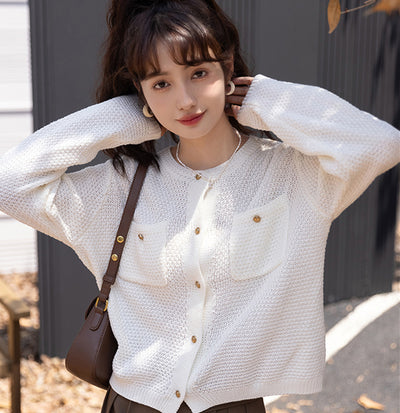 Cardigan Tejido Elegante con Aroma Delicado para Mujer - Image 11