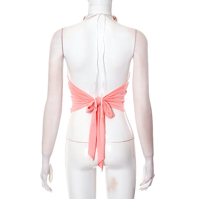 Top Halter Estampado sin Mangas y Espalda Descubierta - Image 21