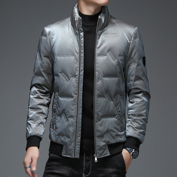 Chaqueta de Plumas para Hombre con Cuello Alto