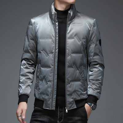 Chaqueta de Plumas para Hombre con Cuello Alto