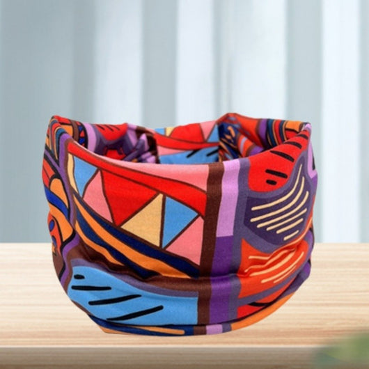 Banda Elástica Estampado Africano para Cabello - Diadema Deportiva Ancha Mujer Yoga - Image 21
