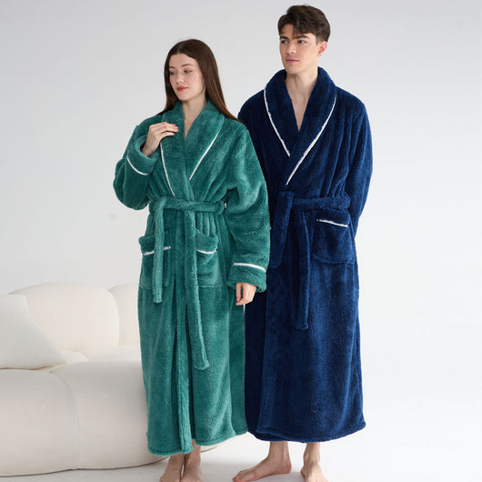 Bata Térmica para Parejas - Abrigo Grueso Otoño Invierno - Image 2