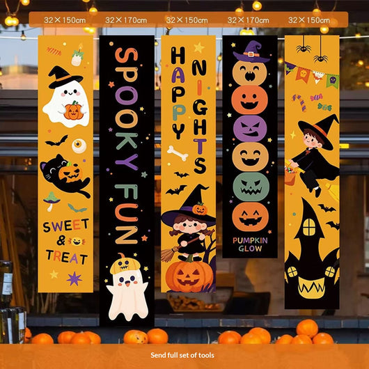 Juego de 5 Banners Colgantes para Halloween o Navidad - Image 9