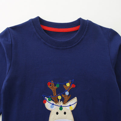 Sudadera Navideña para Niño Estilo Europeo con Bordado Exclusivo - Image 3