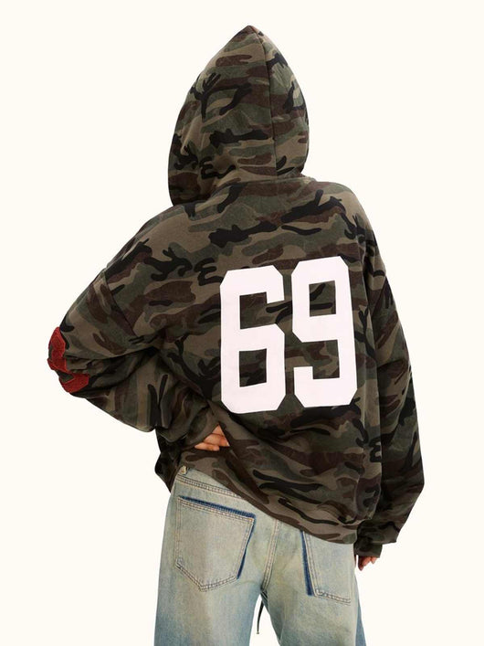 Sudadera Tipo Cardigan Camuflaje Forrada en Polar Grueso - Image 5