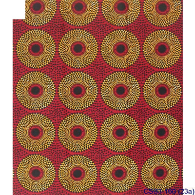 Tela Estampada Geométrica Africana India con Acabado Encerado - Image 5