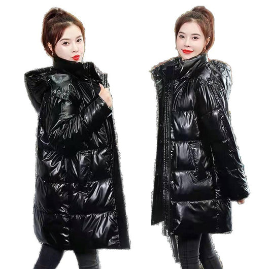Chaqueta Acolchada Suelta de Algodón Talla Grande Estilo Coreano - Image 4