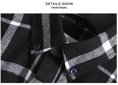 Camisa de Cuadros Casual para Hombre - Manga Larga Otoño Invierno - Image 18