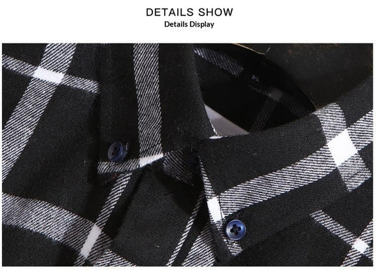Camisa de Cuadros Casual para Hombre - Manga Larga Otoño Invierno - Image 18