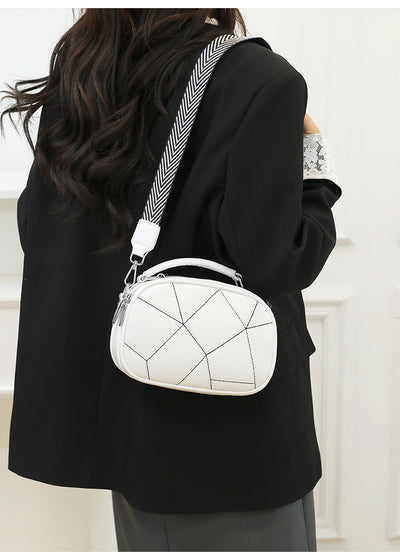 Bolso Pequeño Retro de Patchwork Trendy con Tres Capas - Image 30