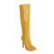 Pointed Stiletto Heel Shoes with Stone Texture - European and American Style