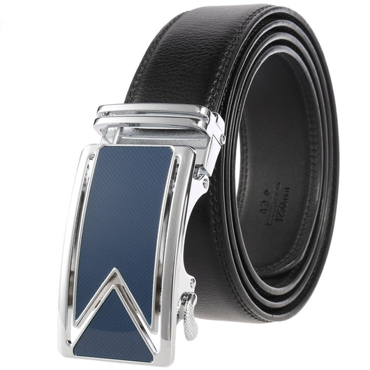 Cinturón de Cuero Bovino Premium con Hebilla Automática de Doble Capa - Image 15
