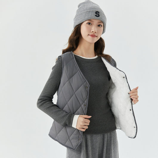 Chaleco Corto de Terciopelo para Otoño e Invierno Mujer - Image 8