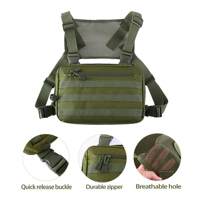 Bolsa Táctica de Pecho Mesh Respirable - Práctica y Versátil - Image 12