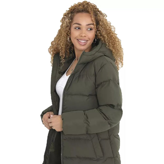 Abrigo Largo Acolchado con Capucha para Mujer - Calidez Total en Invierno - Image 7