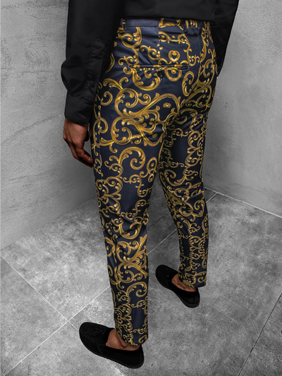 Pantalones Casuales con Estampado de Rayas para Hombre - Image 10