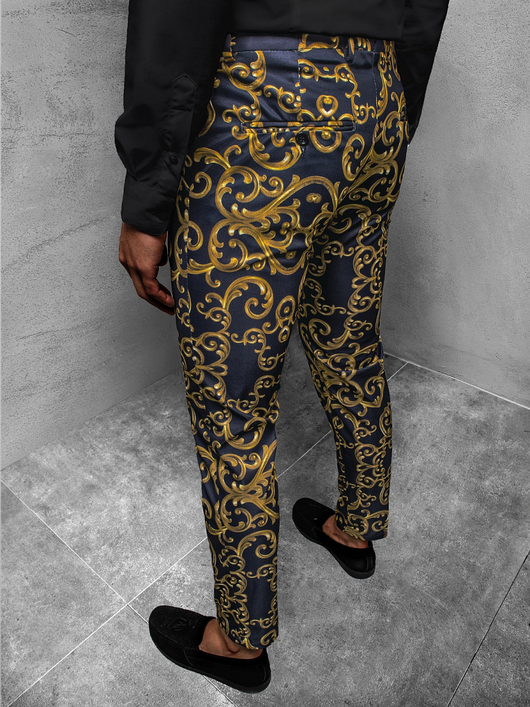 Pantalones Casuales con Estampado de Rayas para Hombre - Image 10