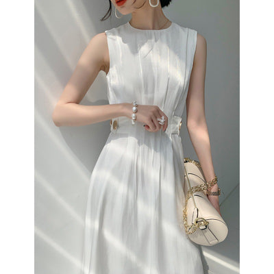 Vestido de Satén Dorado Estilo Francés Elegancia Femenina - Image 5